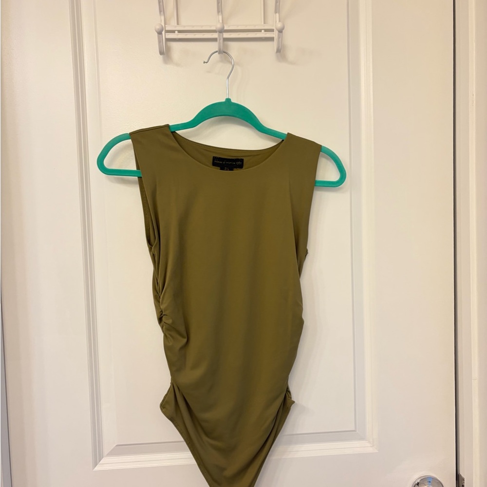 House of Harlow Olive Green Bodysuit